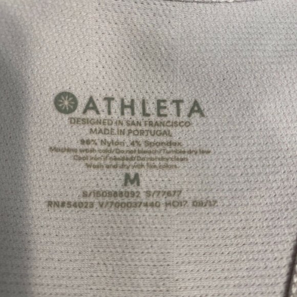 Athleta Womens Speedlight Racerback Tank Top M Medium Pale Pink Ruched Seamless - Picture 7 of 11